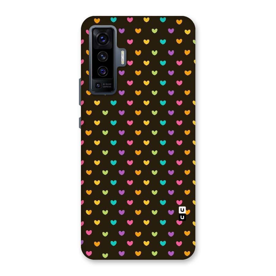 Rainbow Hearts Back Case for Vivo X50