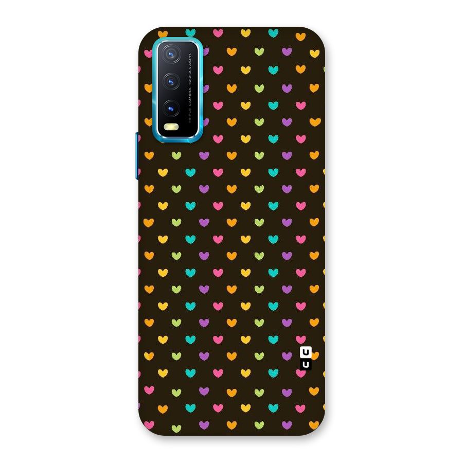 Rainbow Hearts Back Case for Vivo Y20