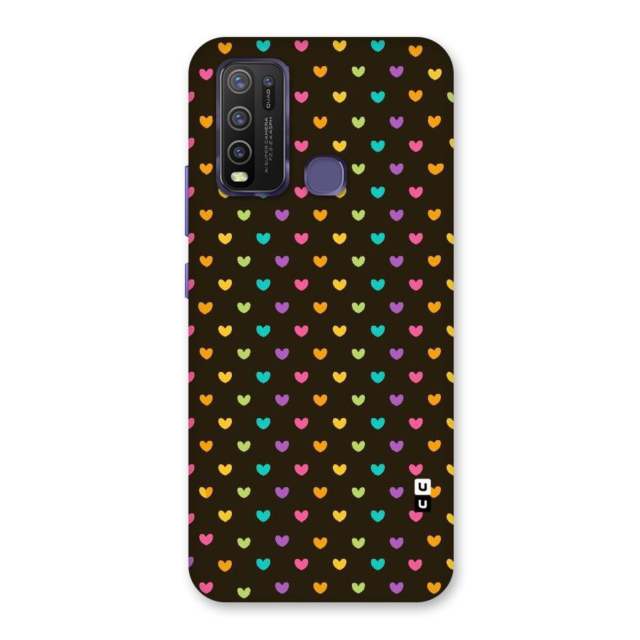 Rainbow Hearts Back Case for Vivo Y50