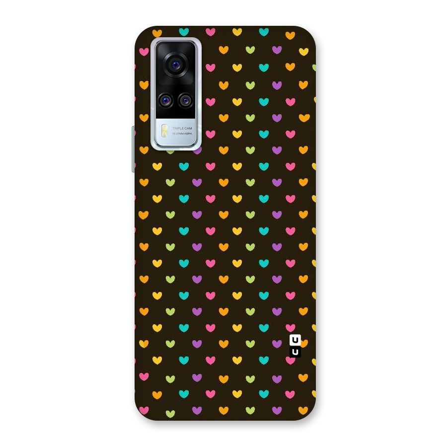 Rainbow Hearts Back Case for Vivo Y51A