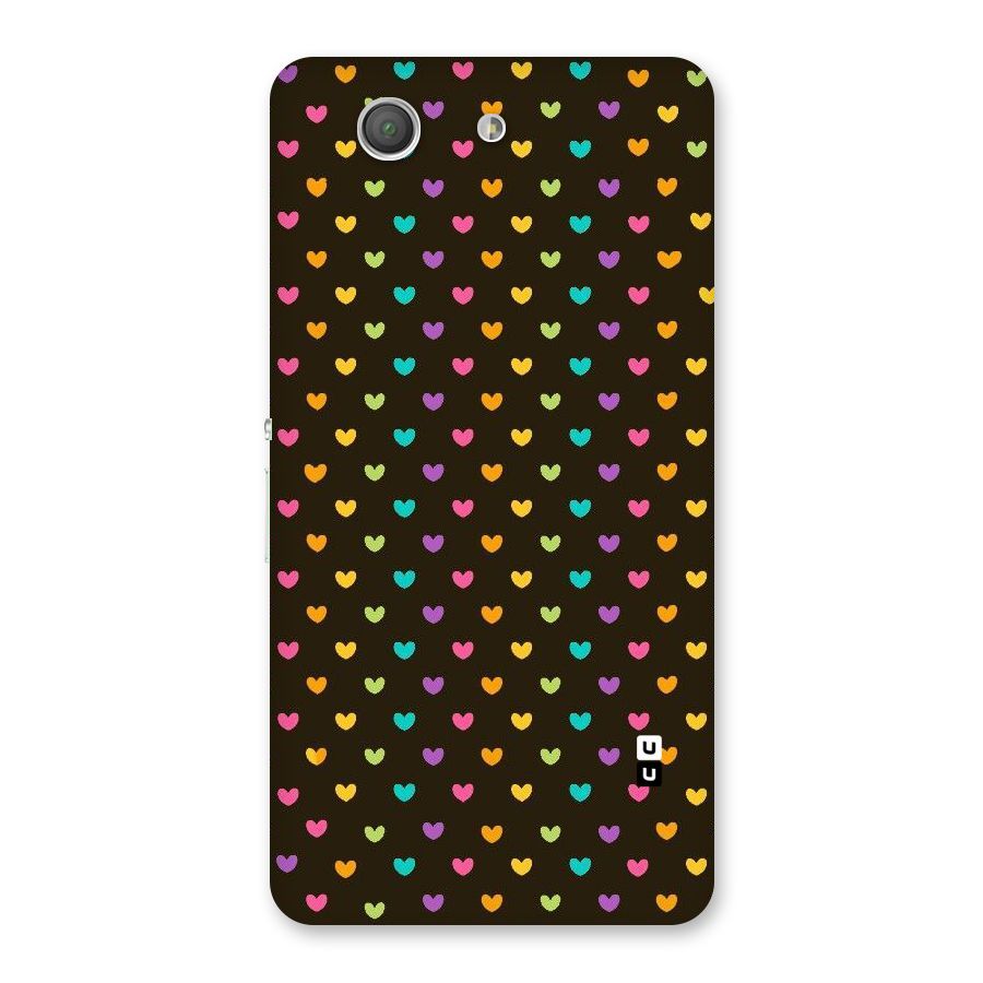 Rainbow Hearts Back Case for Xperia Z3 Compact