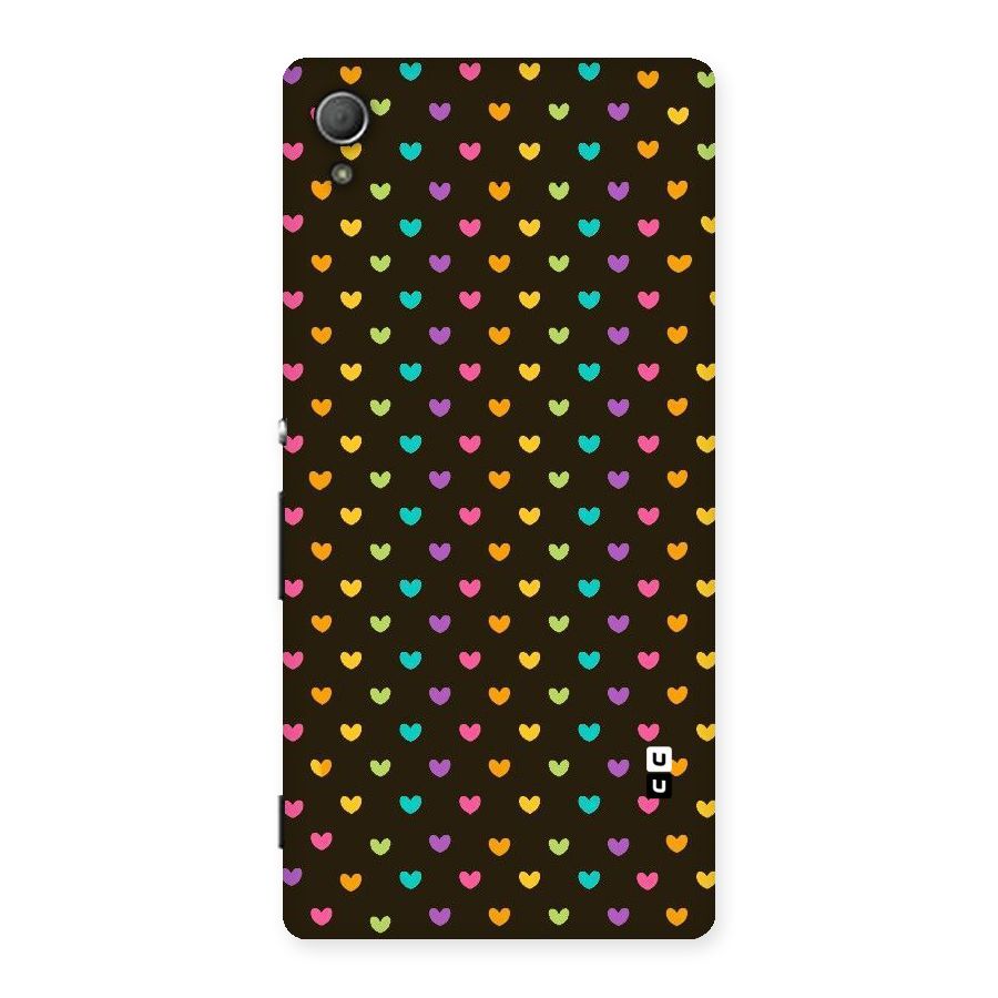 Rainbow Hearts Back Case for Xperia Z3 Plus