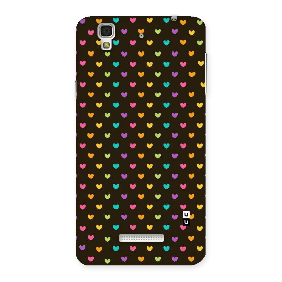 Rainbow Hearts Back Case for YU Yureka Plus