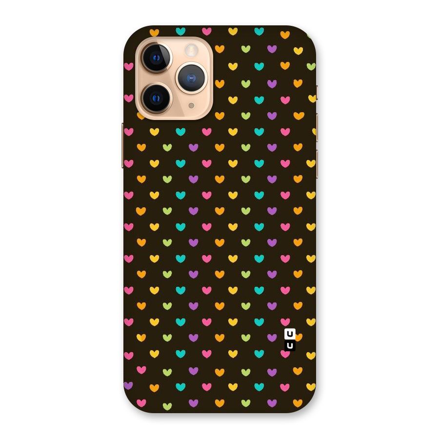 Rainbow Hearts Back Case for iPhone 11 Pro