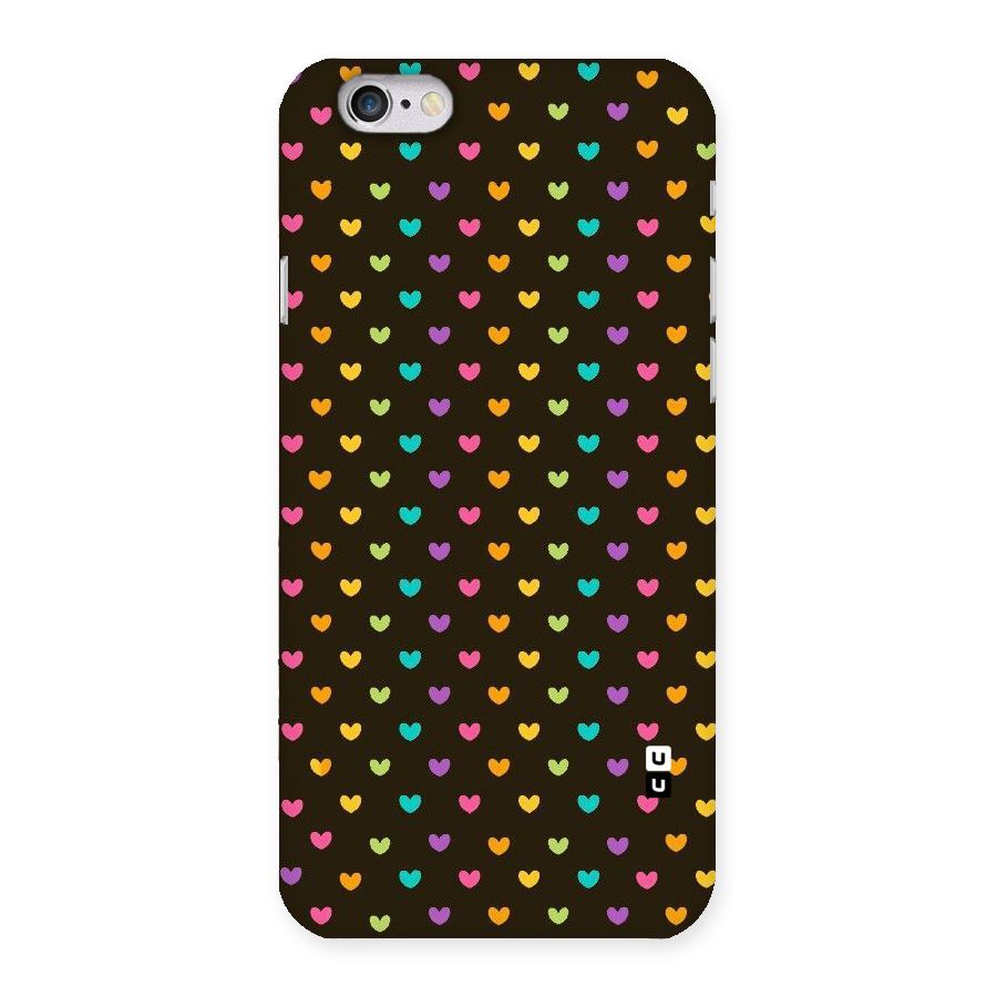Rainbow Hearts Back Case for iPhone 6 6S