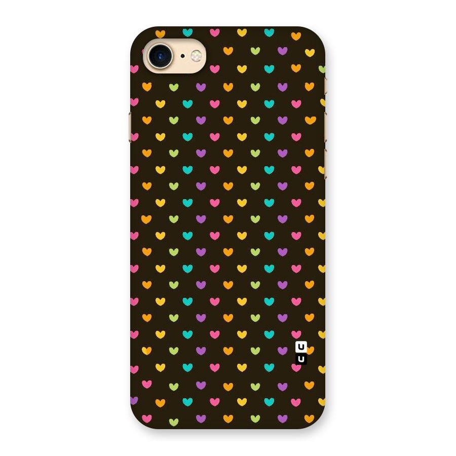 Rainbow Hearts Back Case for iPhone 7