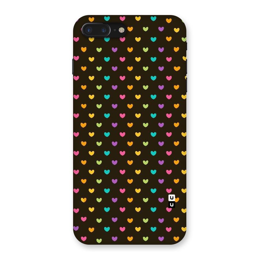 Rainbow Hearts Back Case for iPhone 7 Plus