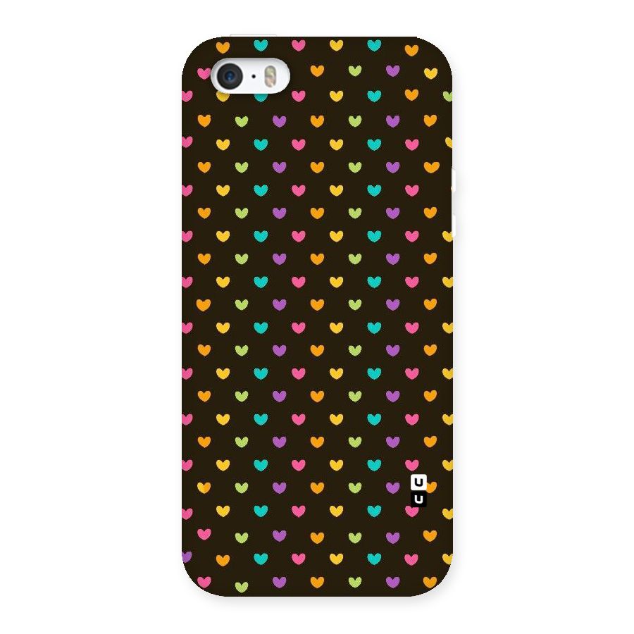 Rainbow Hearts Back Case for iPhone SE