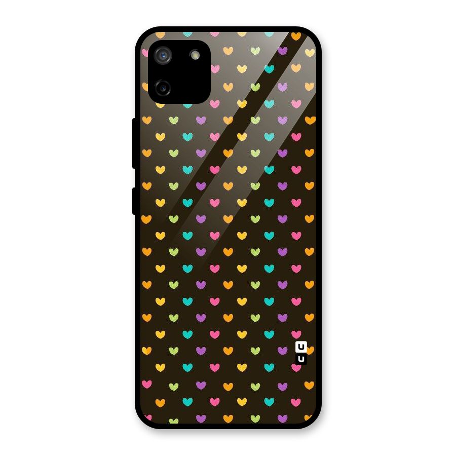 Rainbow Hearts Glass Back Case for Realme C11