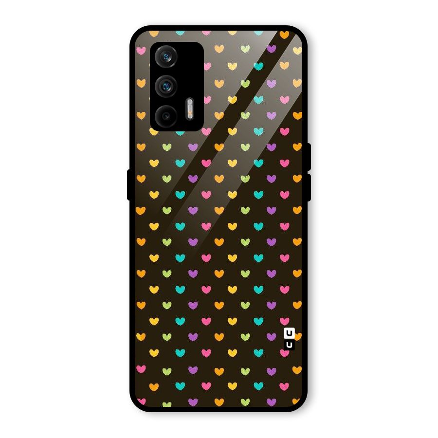 Rainbow Hearts Glass Back Case for Realme GT 5G