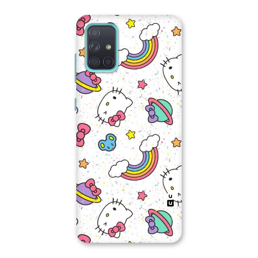 Rainbow Kit Tee Back Case for Galaxy A71