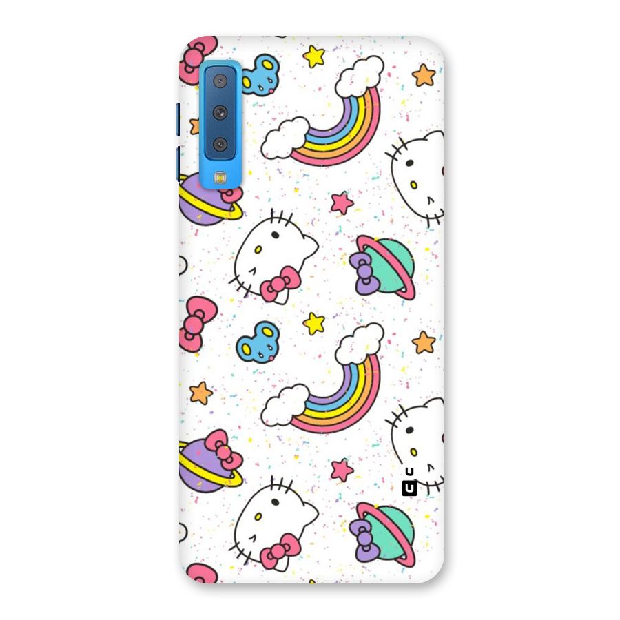 Rainbow Kit Tee Back Case for Galaxy A7 (2018)