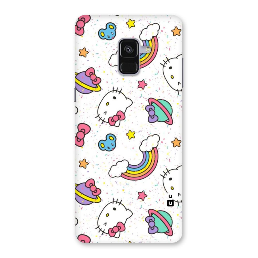 Rainbow Kit Tee Back Case for Galaxy A8 Plus