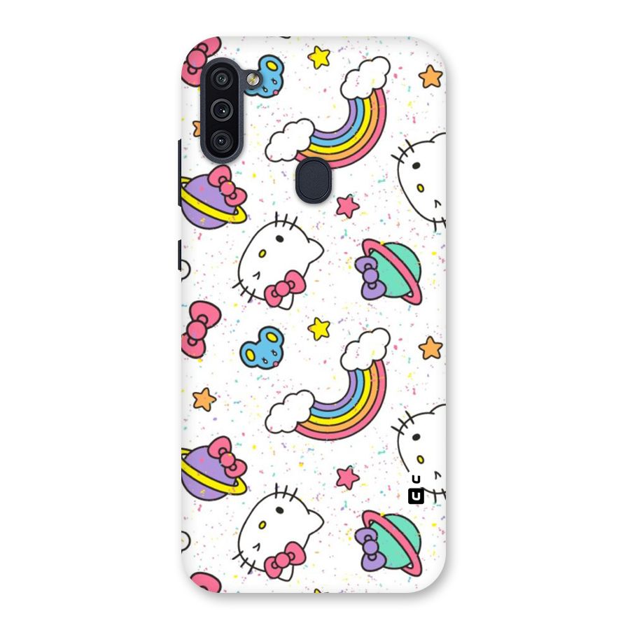 Rainbow Kit Tee Back Case for Galaxy M11