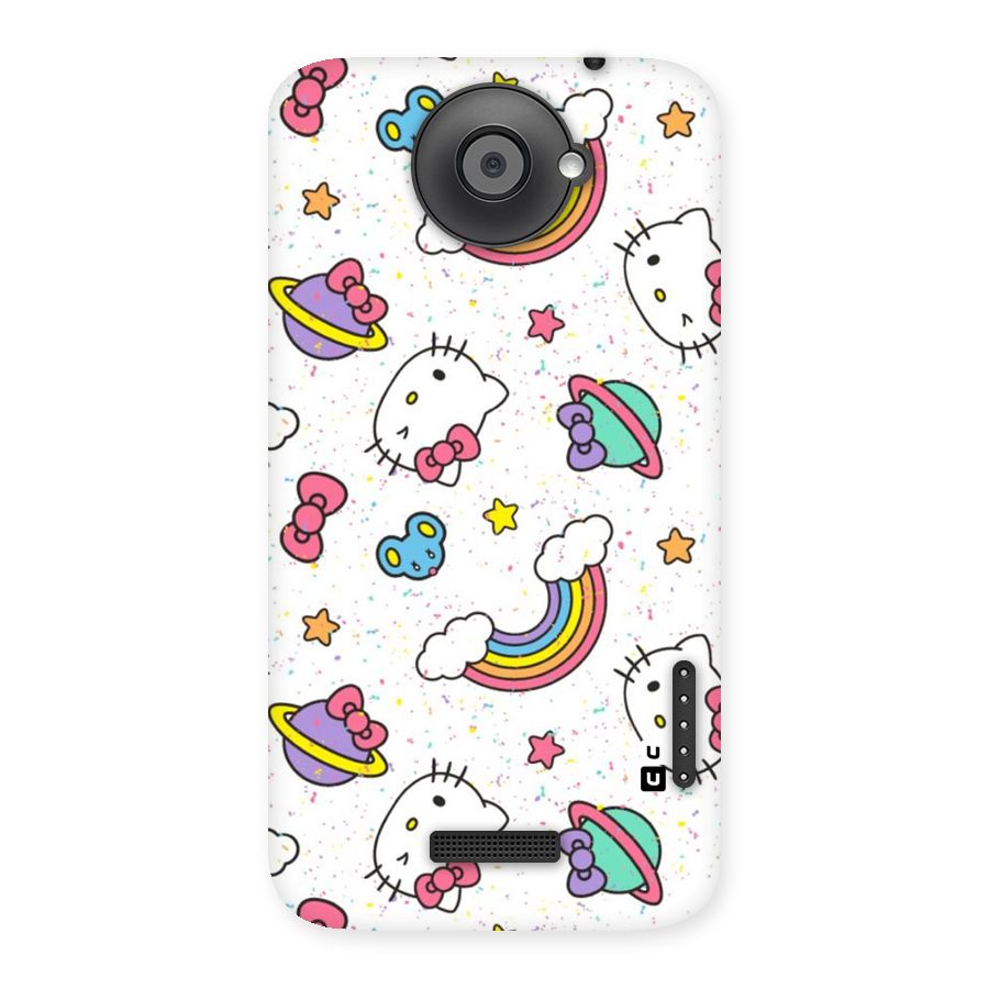 Rainbow Kit Tee Back Case for HTC One X