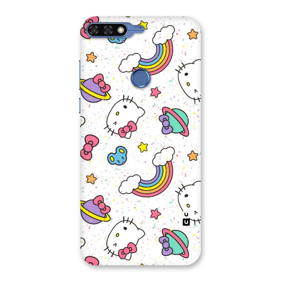 Rainbow Kit Tee Back Case for Honor 7C