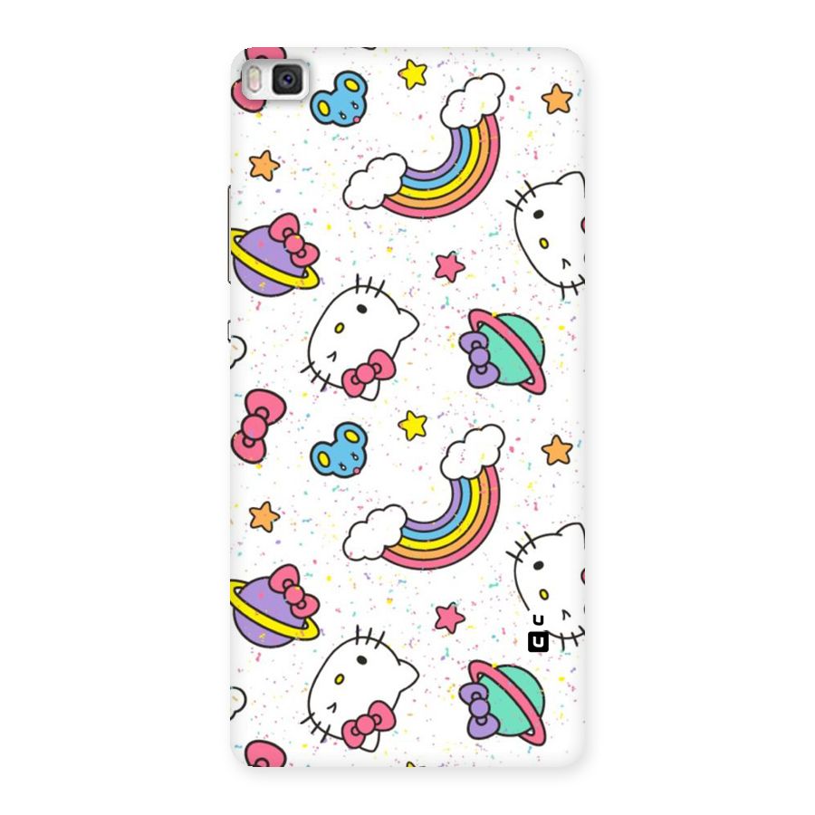 Rainbow Kit Tee Back Case for Huawei P8
