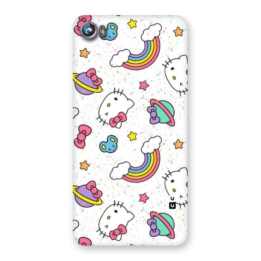 Rainbow Kit Tee Back Case for Micromax Canvas Fire 4 A107
