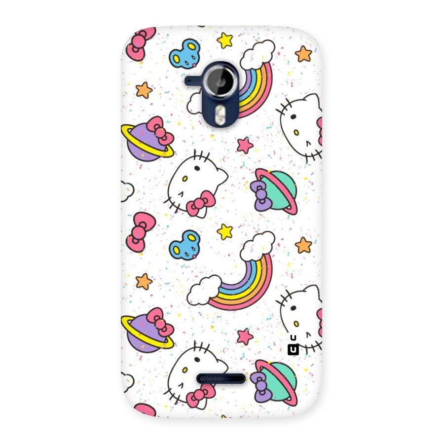 Rainbow Kit Tee Back Case for Micromax Canvas Magnus A117