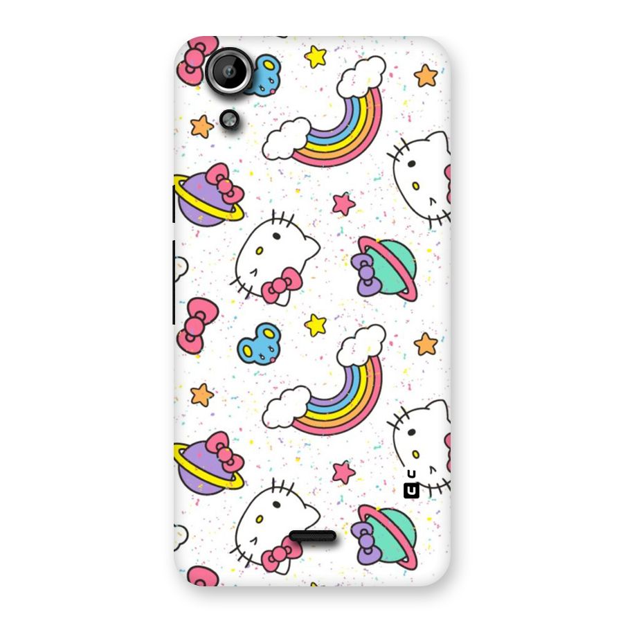 Rainbow Kit Tee Back Case for Micromax Canvas Selfie Lens Q345