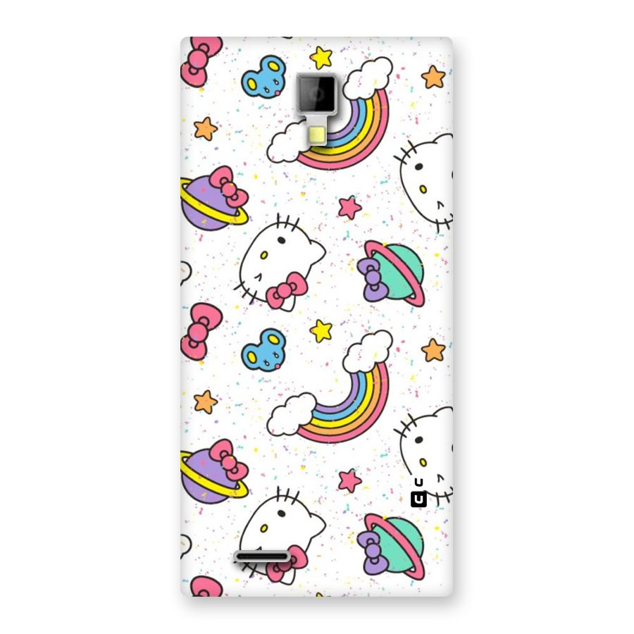Rainbow Kit Tee Back Case for Micromax Canvas Xpress A99