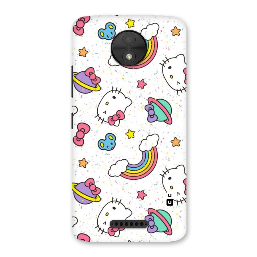 Rainbow Kit Tee Back Case for Moto C