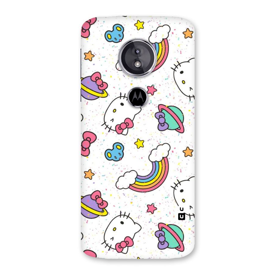Rainbow Kit Tee Back Case for Moto E5