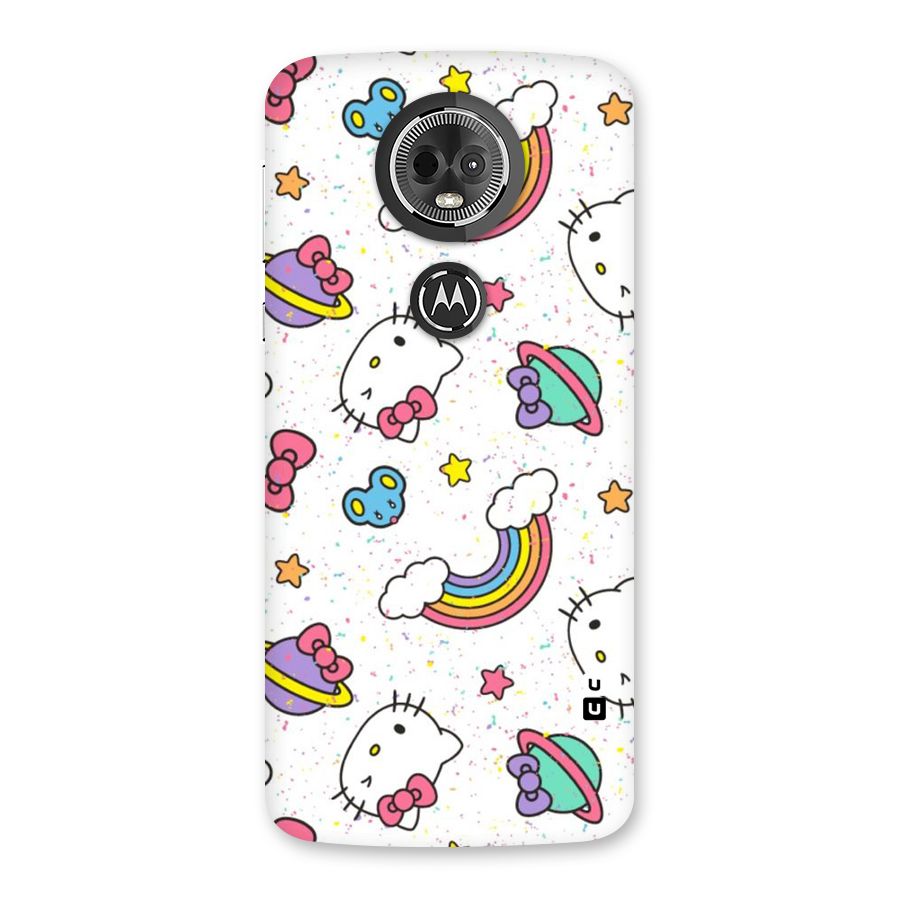 Rainbow Kit Tee Back Case for Moto E5 Plus