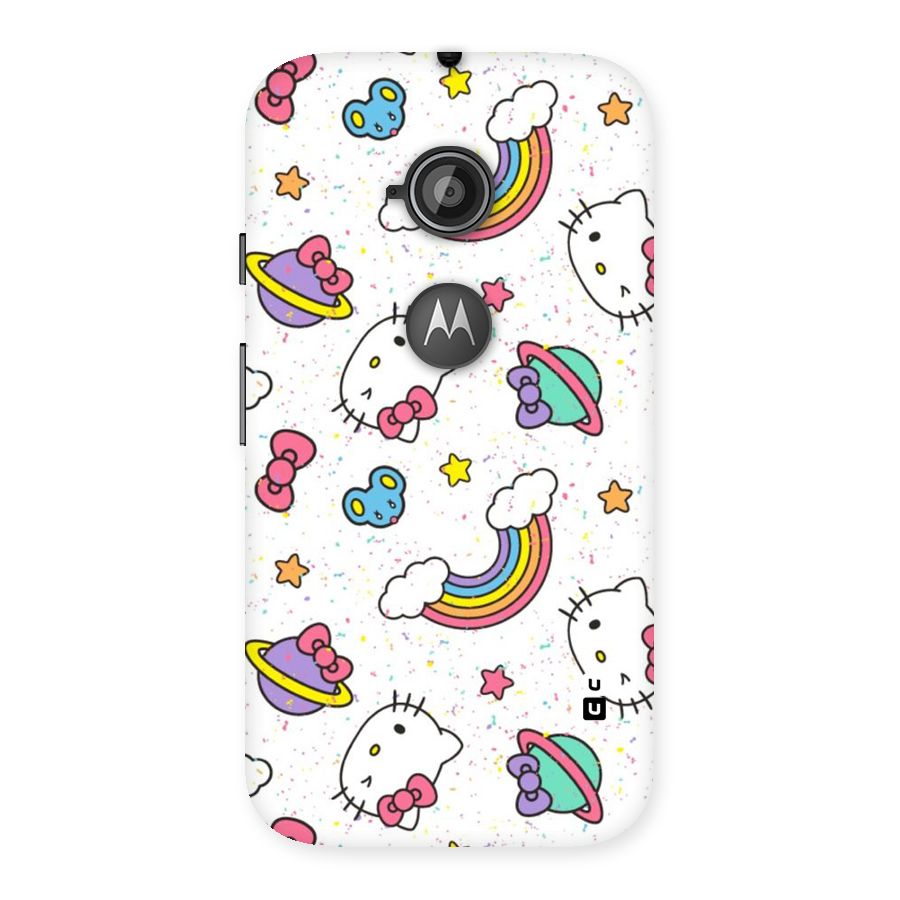 Rainbow Kit Tee Back Case for Moto E 2nd Gen