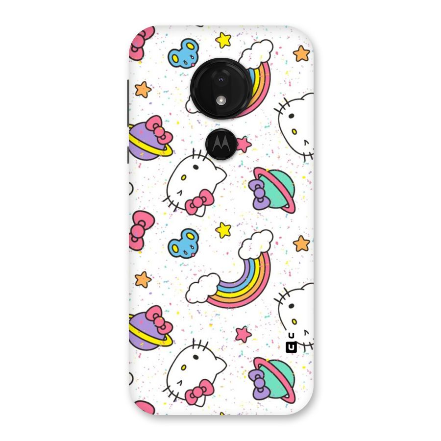 Rainbow Kit Tee Back Case for Moto G7 Power