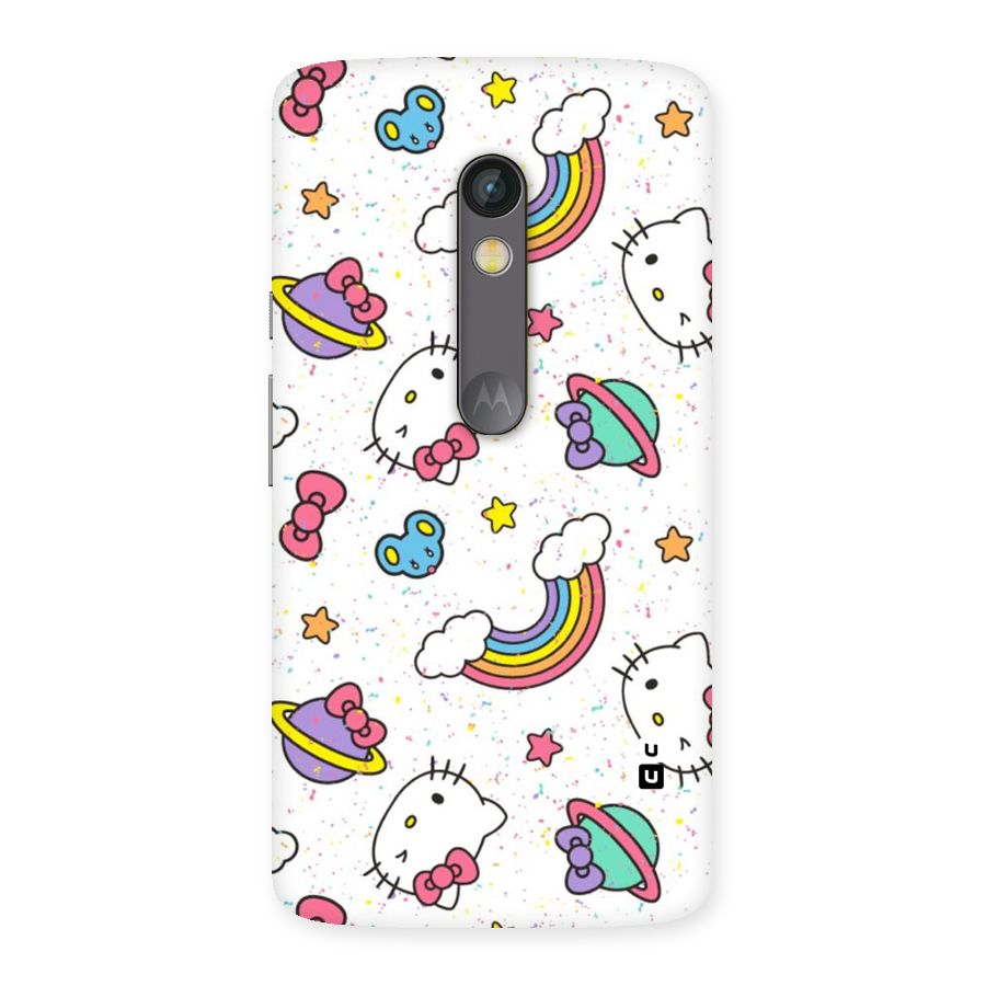 Rainbow Kit Tee Back Case for Moto X Play