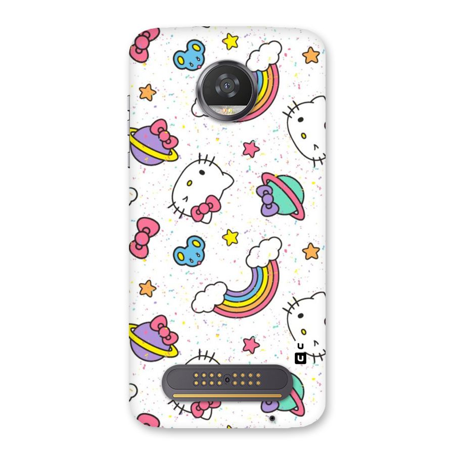 Rainbow Kit Tee Back Case for Moto Z2 Play