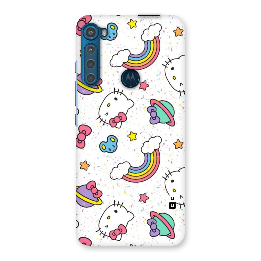 Rainbow Kit Tee Back Case for Motorola One Fusion Plus