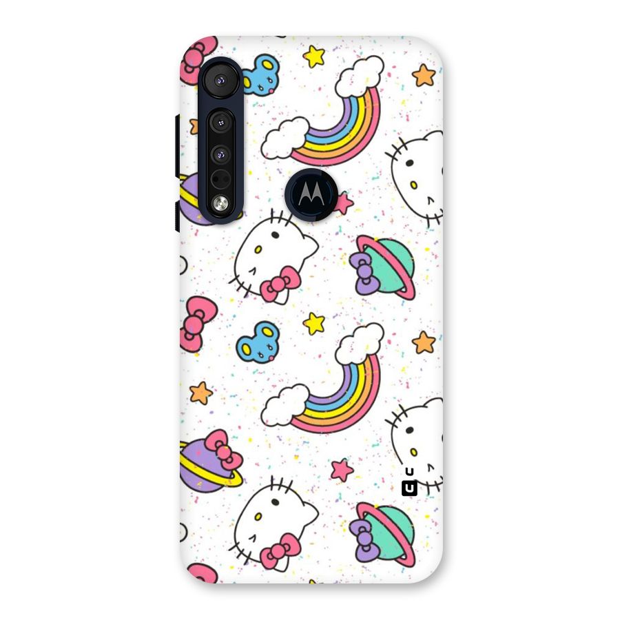 Rainbow Kit Tee Back Case for Motorola One Macro