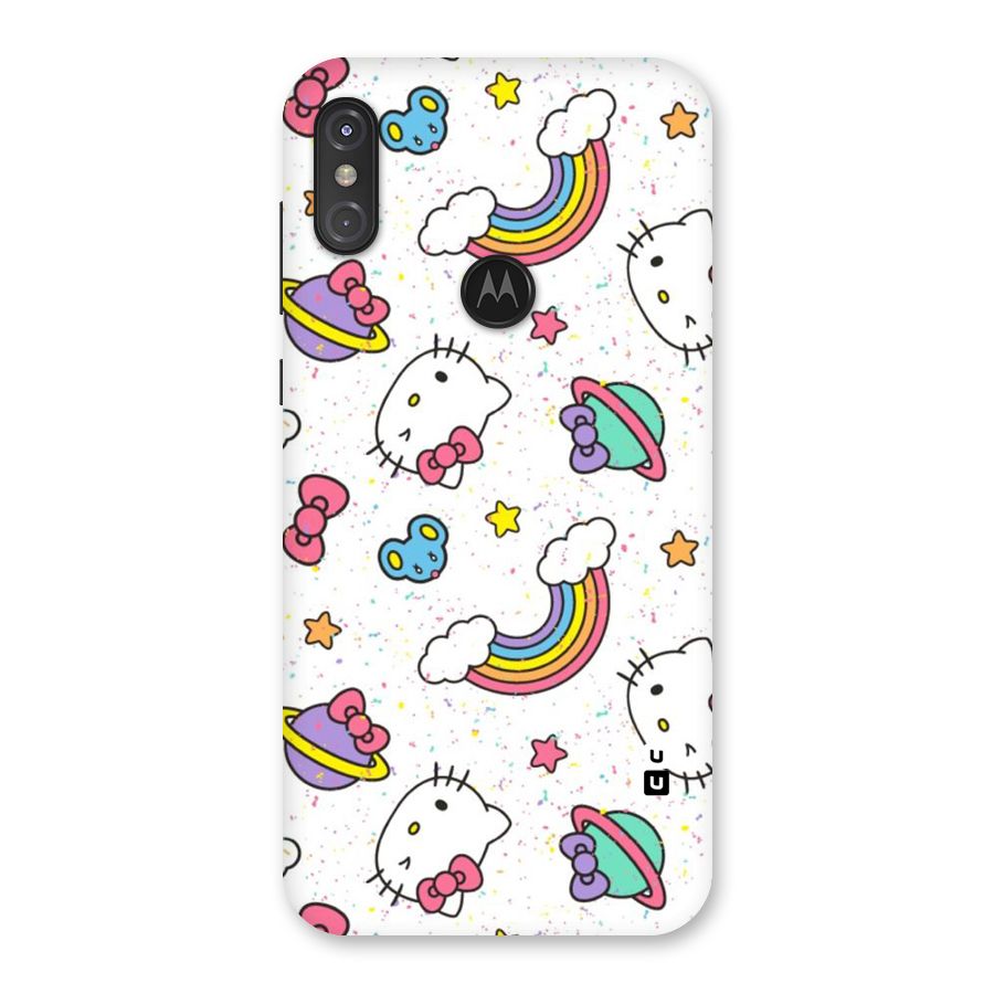 Rainbow Kit Tee Back Case for Motorola One Power