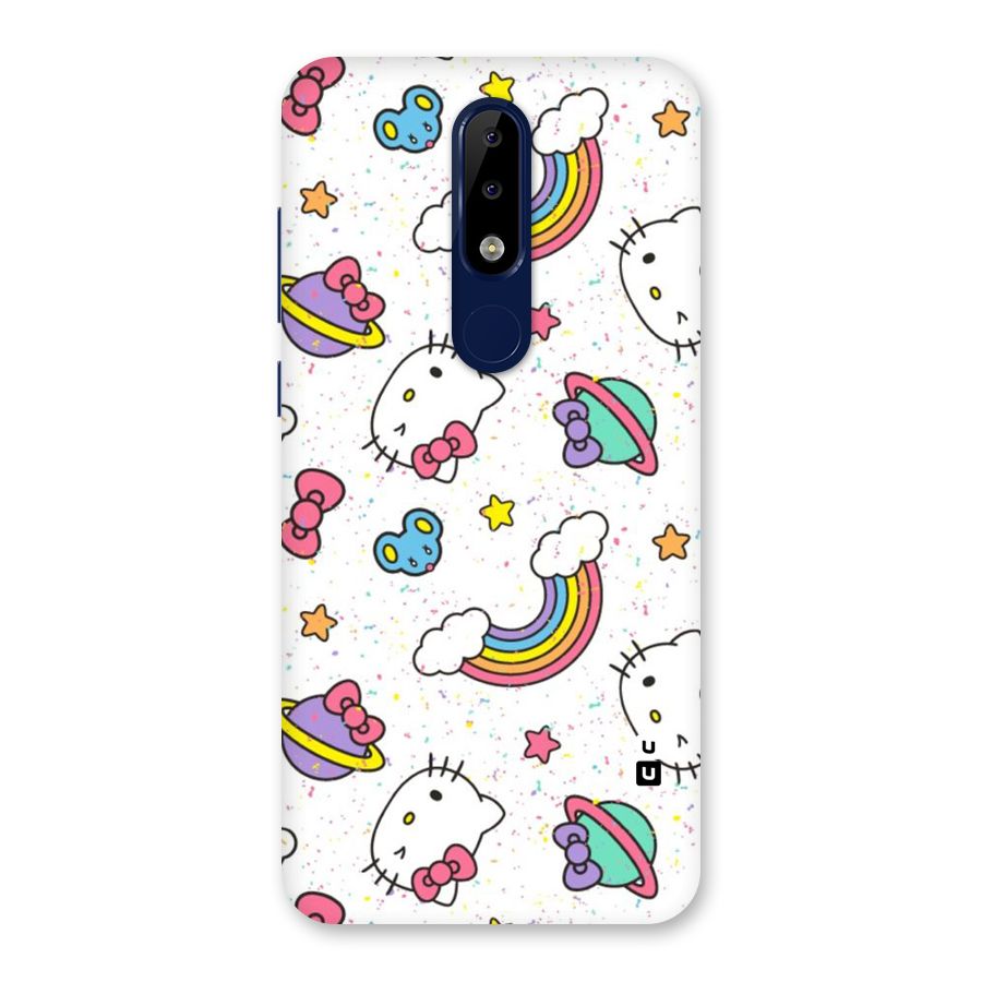 Rainbow Kit Tee Back Case for Nokia 5.1 Plus