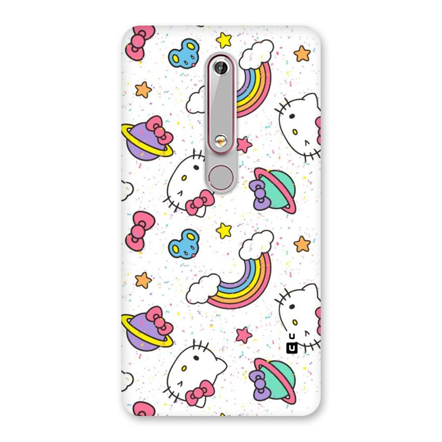 Rainbow Kit Tee Back Case for Nokia 6.1