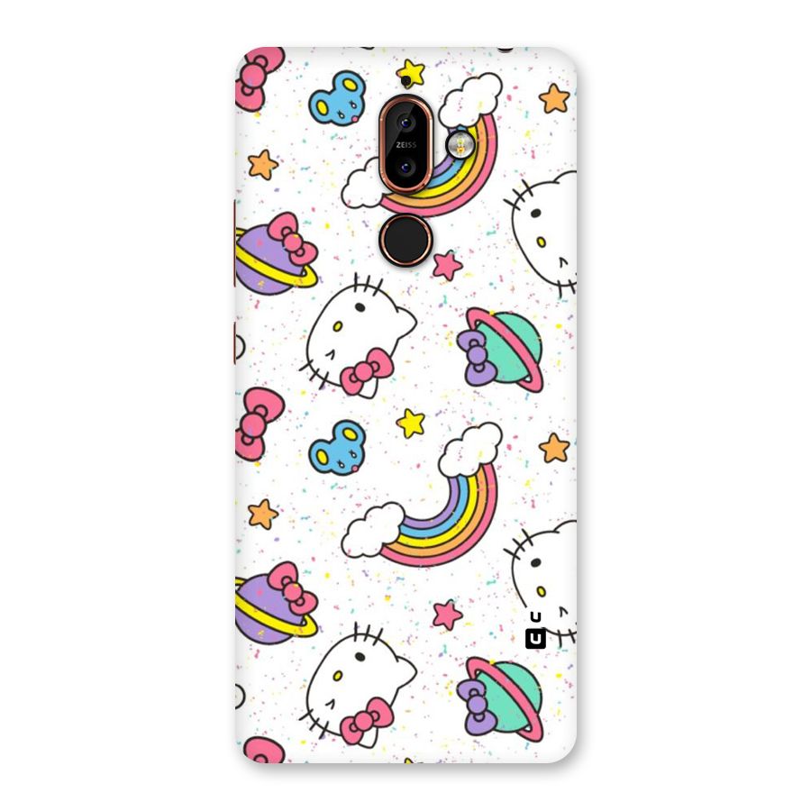 Rainbow Kit Tee Back Case for Nokia 7 Plus