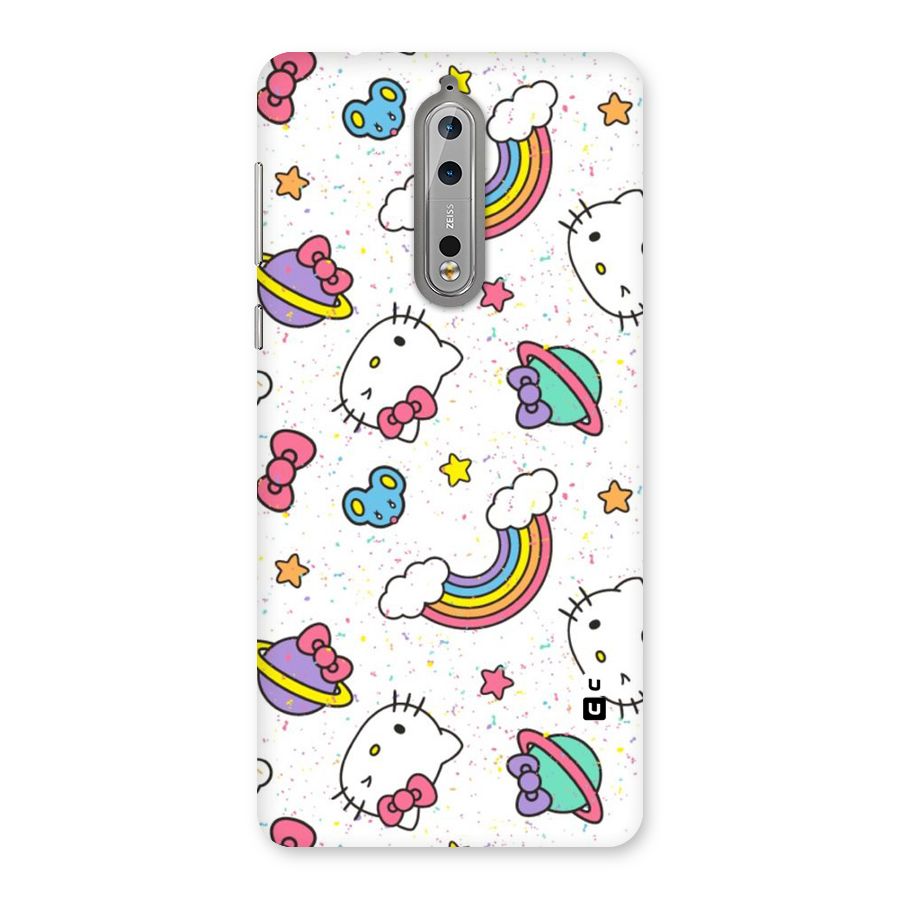 Rainbow Kit Tee Back Case for Nokia 8
