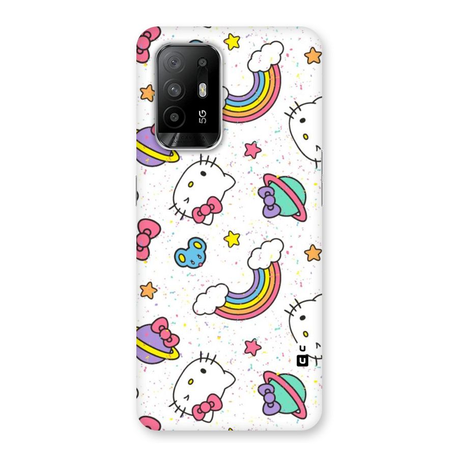 Rainbow Kit Tee Back Case for Oppo F19 Pro Plus 5G