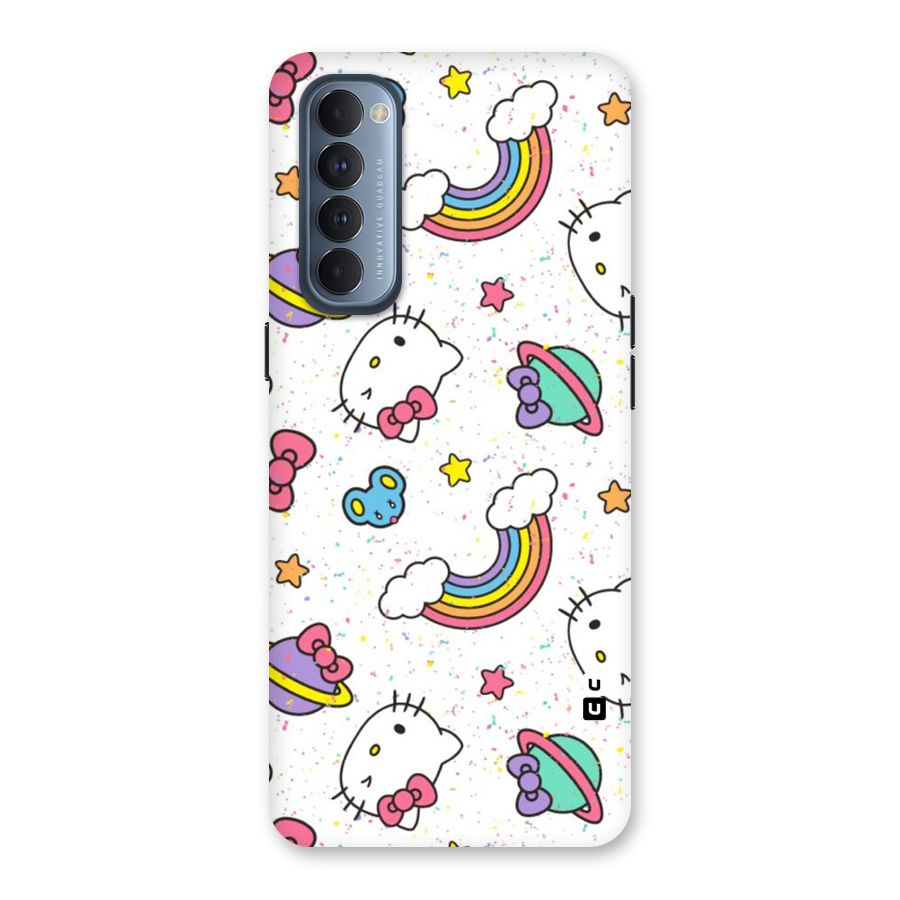 Rainbow Kit Tee Back Case for Reno4 Pro