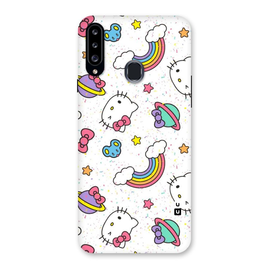 Rainbow Kit Tee Back Case for Samsung Galaxy A20s