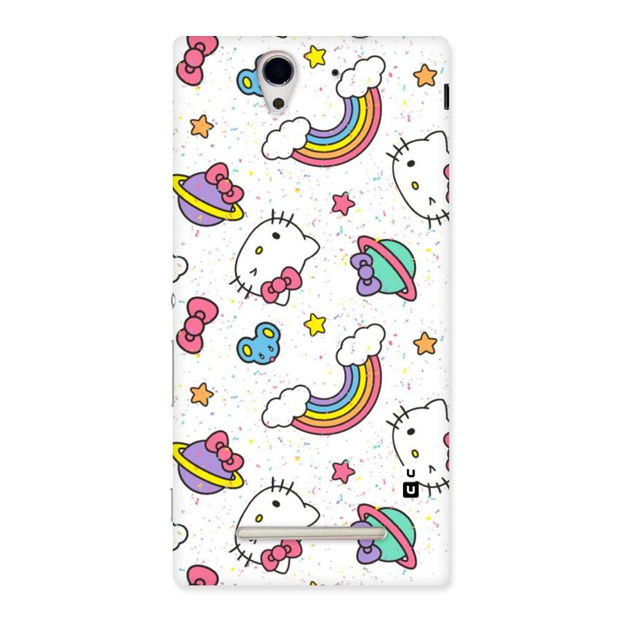 Rainbow Kit Tee Back Case for Sony Xperia C3