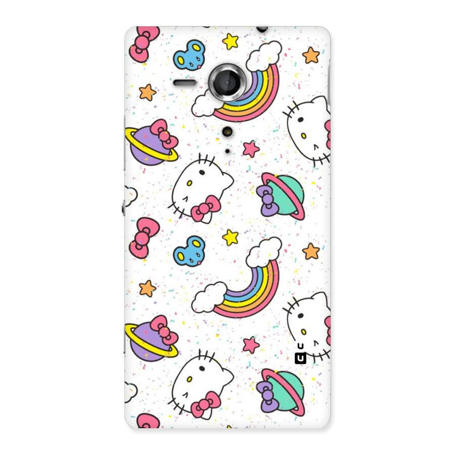 Rainbow Kit Tee Back Case for Sony Xperia SP