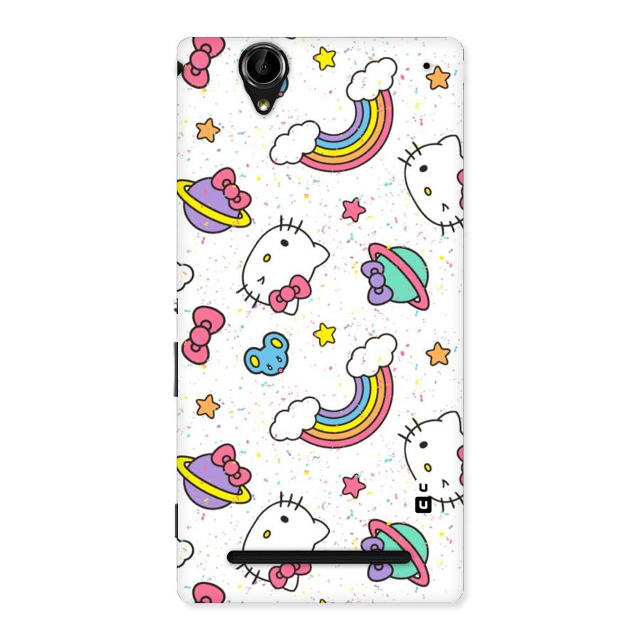 Rainbow Kit Tee Back Case for Sony Xperia T2