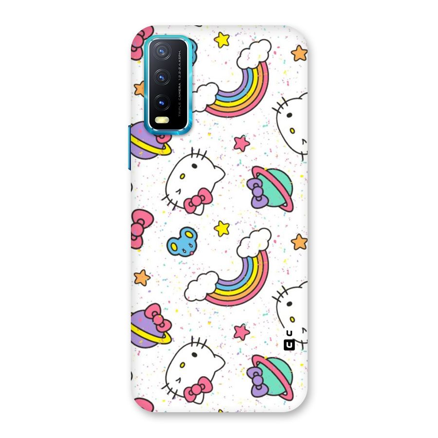 Rainbow Kit Tee Back Case for Vivo Y20A