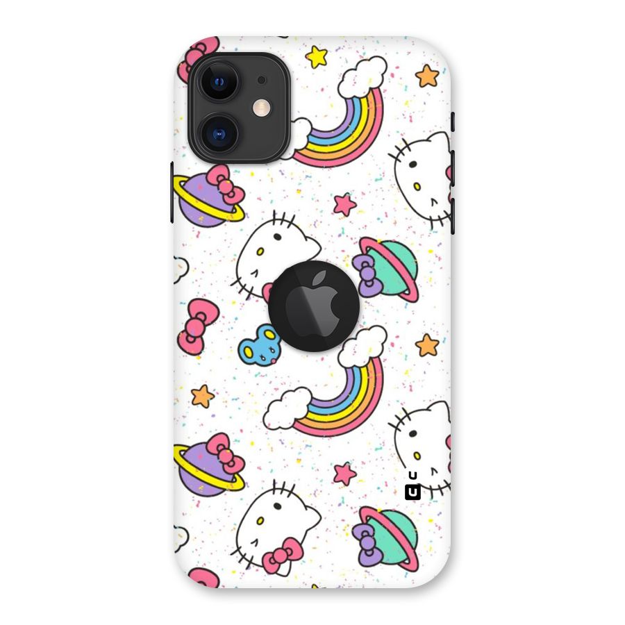 Rainbow Kit Tee Back Case for iPhone 11 Logo Cut