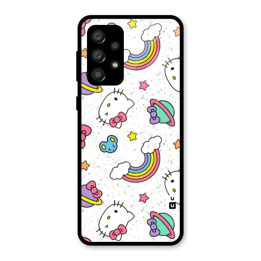 Rainbow Kit Tee Glass Back Case for Galaxy A32
