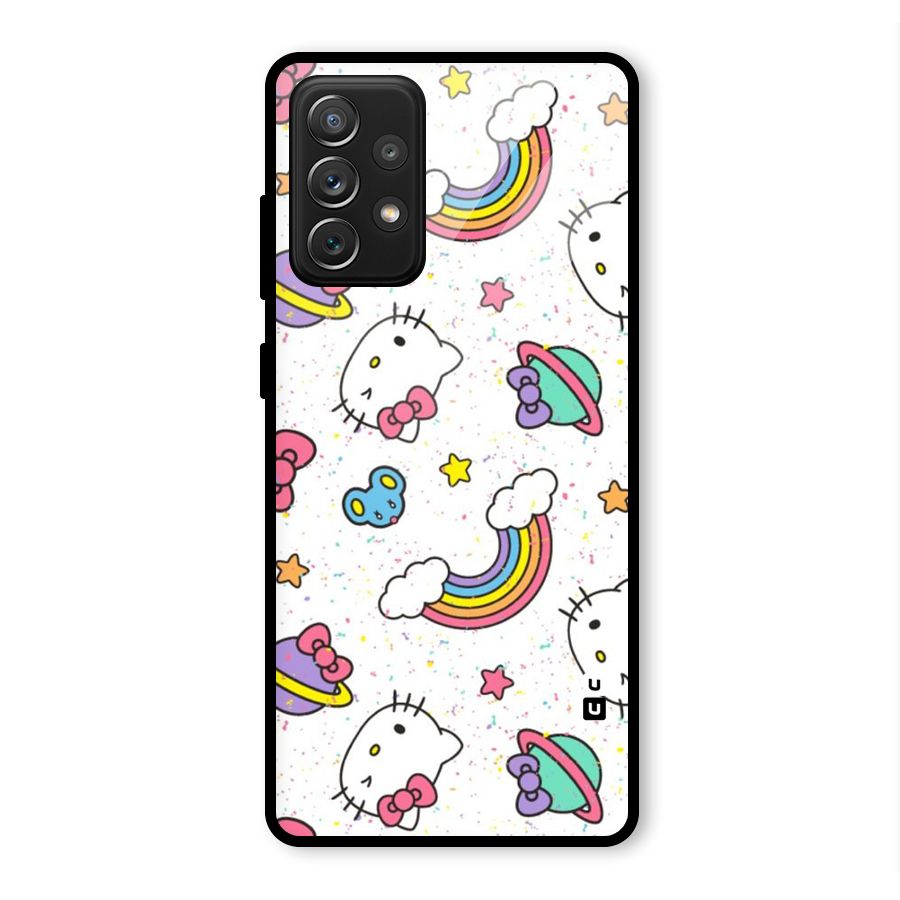 Rainbow Kit Tee Glass Back Case for Galaxy A72