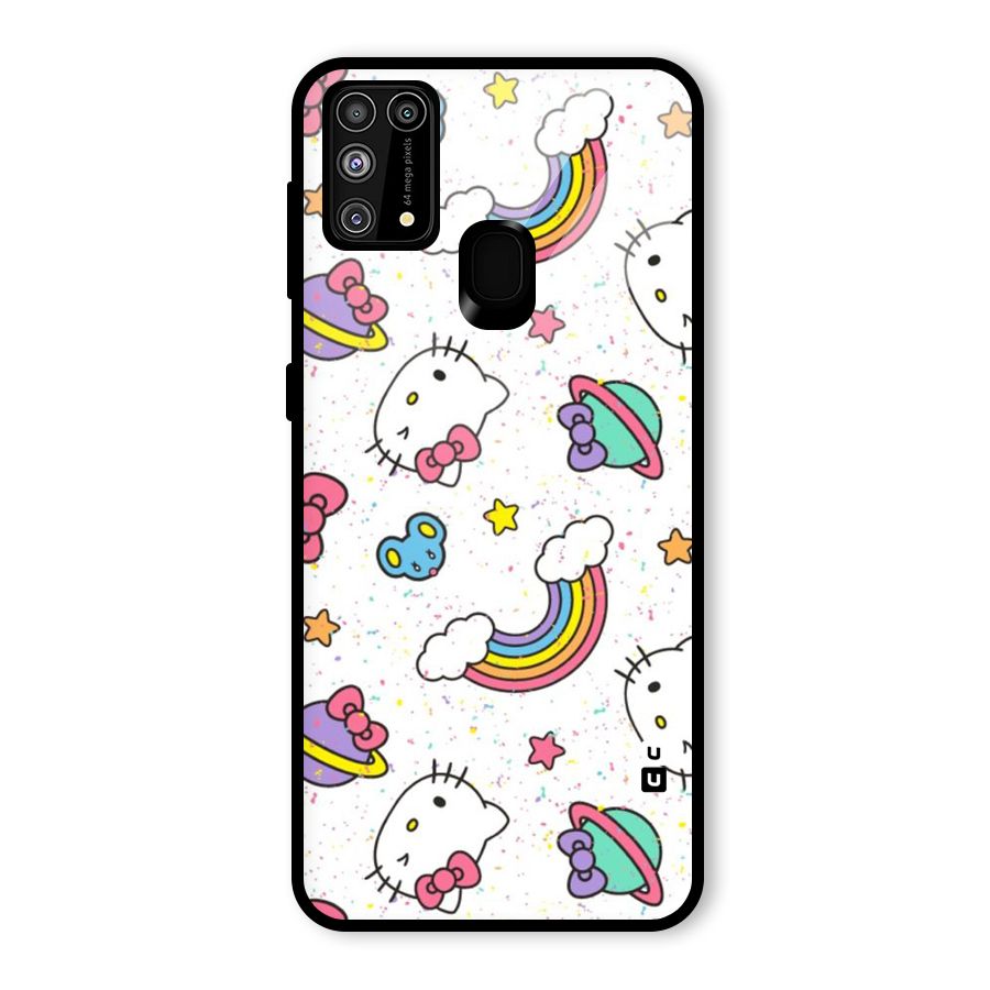 Rainbow Kit Tee Glass Back Case for Galaxy F41